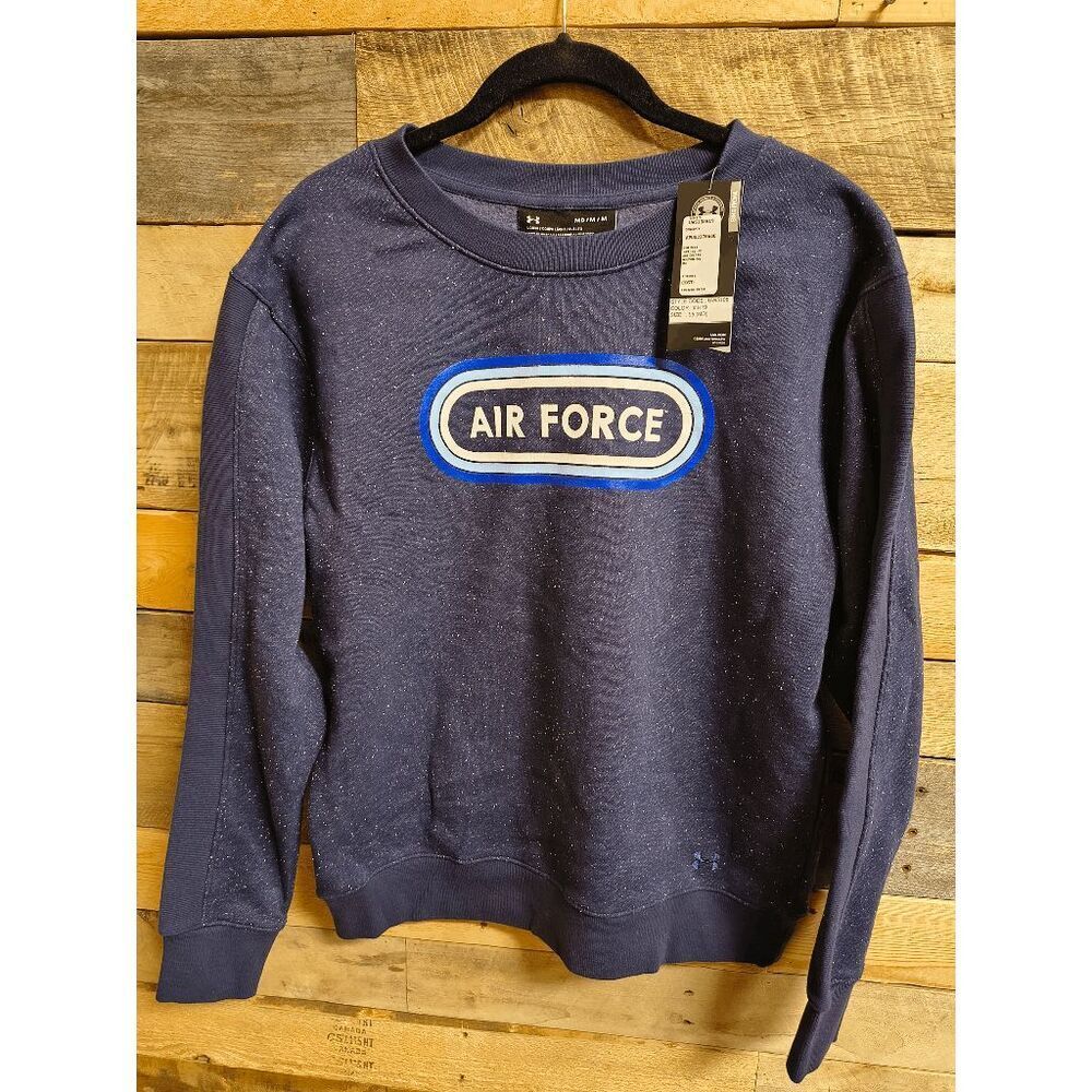 NWT Under Armour Women's Sz Medium Blue United States Air Force Sweatshirt USAF